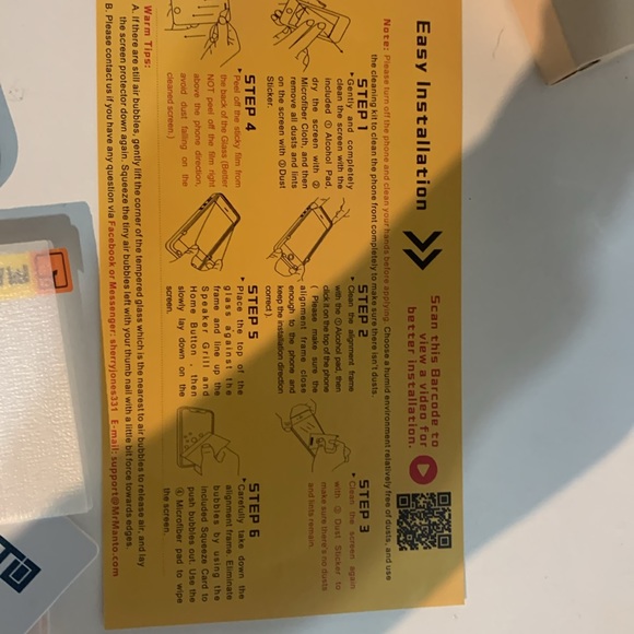 Manto iPhone 12 Mini screen protector 2 new packages of 3. (total of 6) - Picture 2 of 3